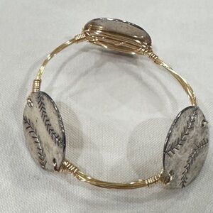 Silver and Gold Women's baseball Bracelet